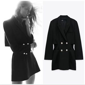 Blazer style cut out jumpsuit/blazer and skort set